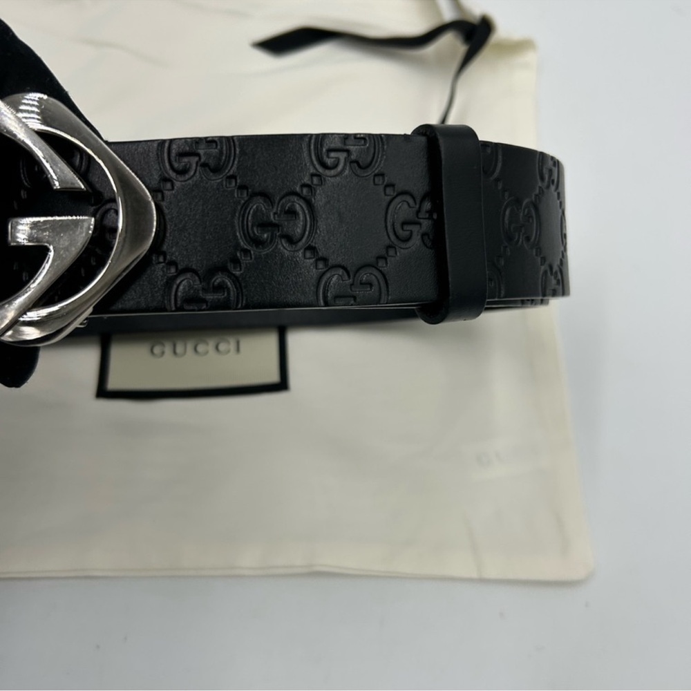 Men’s Gucci interlocking GG logo belt size 115 cm/46 inch made in Italy - Picture 3 of 9